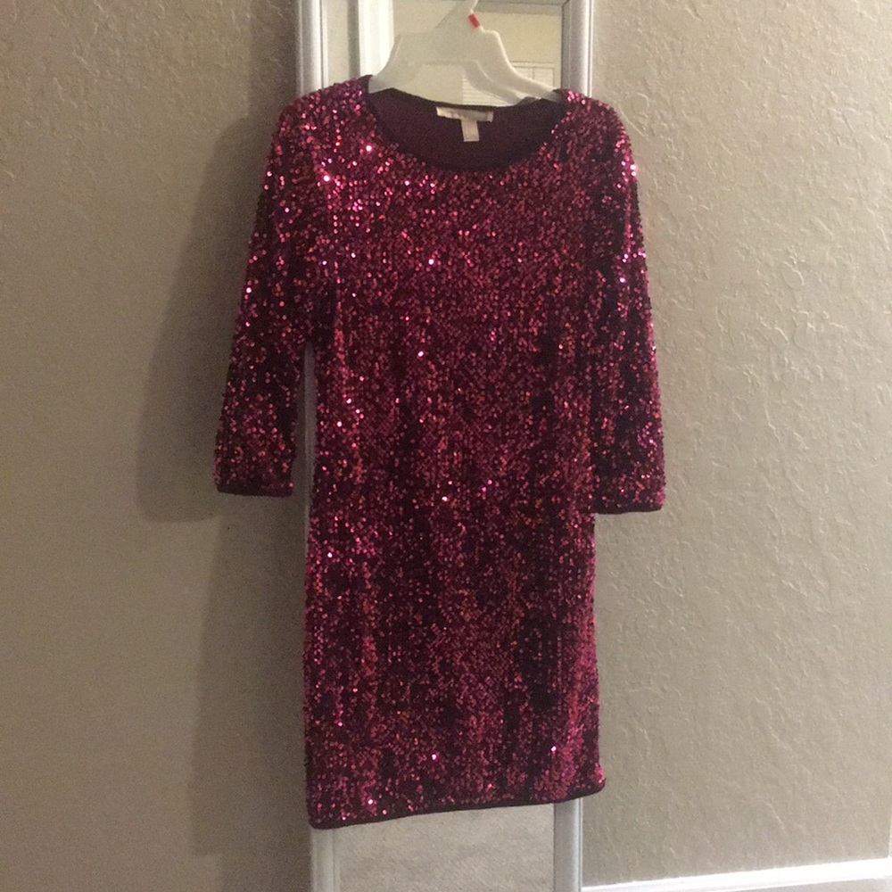 sequin and velvet bodycon dress